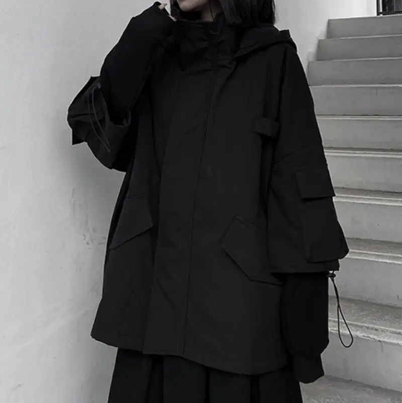 HOT / Spring New Women Fashion Personalized custom large size Stand-up collar all-match loose hooded jacket/S--6XL
HOT / Spring New Women Fashion Personalized custom large size Stand-up collar all-match loose hooded jacket/S--6XL