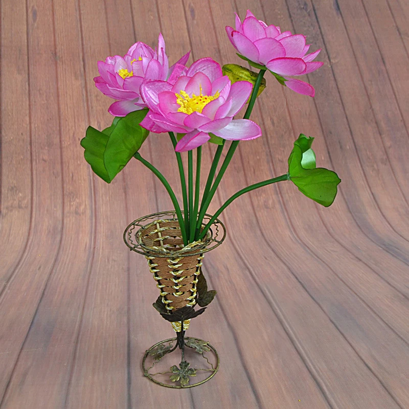 A Bouquet Artificial Lotus Bouquets Multi Color Fake Flowers Home Wedding Decoration Garden Fake Plant Decorative Photo Props
A Bouquet Artificial Lotus Bouquets Multi Color Fake Flowers Home Wedding Decoration Garden Fake Plant Decorative Photo Props