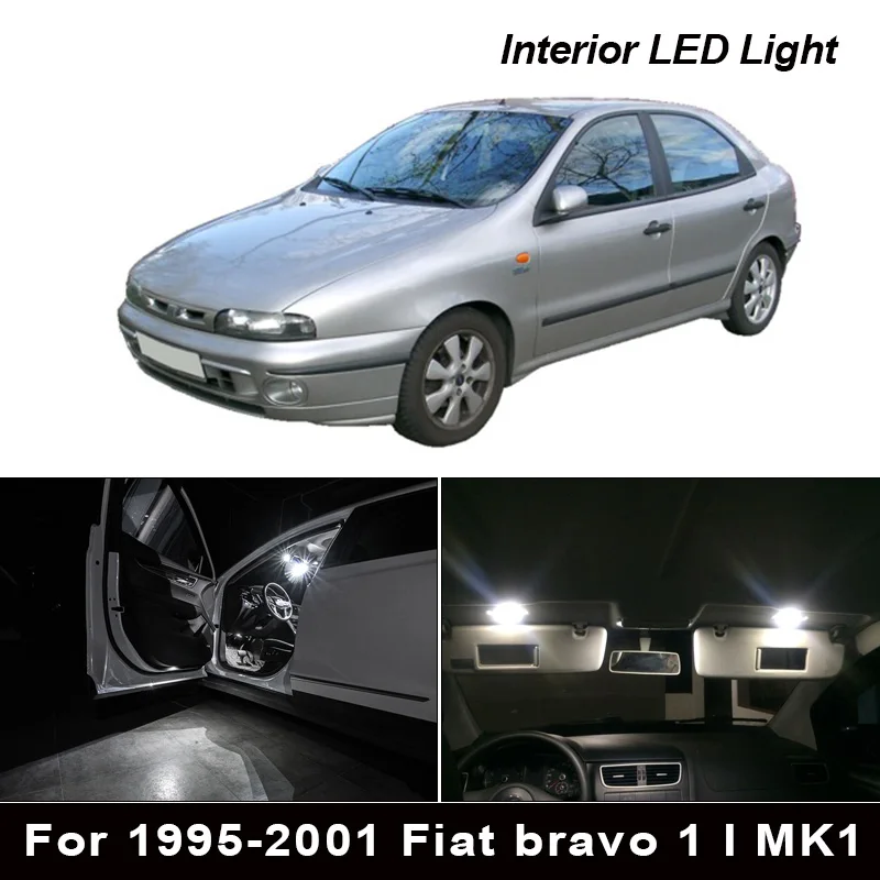 Автомобильные светодиодные лампы для салона 100%-1995 Fiat bravo 1 I MK1 6 шт. x 2001 | Автомобили
