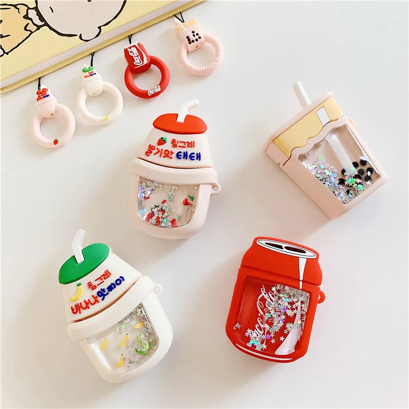 For Airpods Case,3D Quicksand Drink Bottle Case For Airpods 1/2 Case Soft Silicone Earphone Cover For Apple Airpods Case
For Airpods Case,3D Quicksand Drink Bottle Case For Airpods 1/2 Case Soft Silicone Earphone Cover For Apple Airpods Case