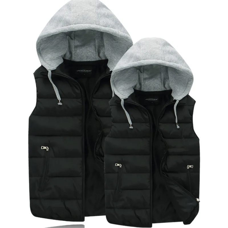 

Осенне-зимнее новое пальто мужской хлопковый жилет Корейская версия утепленный жилет из хлопка для пар женский пуховой жилет из хлопка