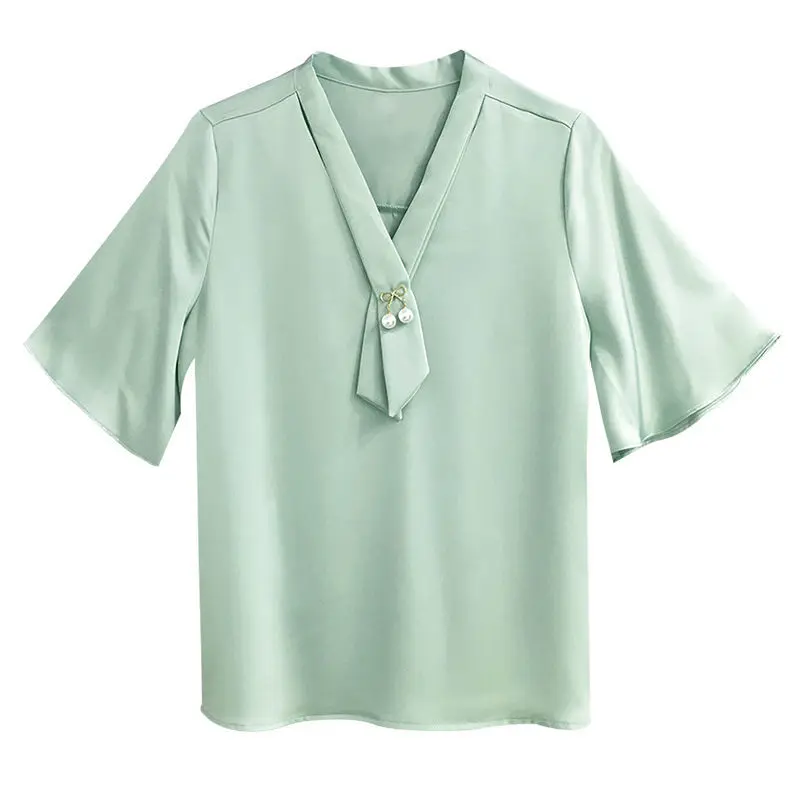 Chiffon Blouse Women 2021 Summer Chiffon Shirts Blouse Tops Fashion Casual V-Neck short sleeve Blouses Light and breathable
Chiffon Blouse Women 2021 Summer Chiffon Shirts Blouse Tops Fashion Casual V-Neck short sleeve Blouses Light and breathable