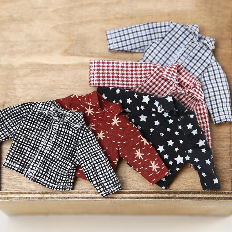 M0097 children handmade toy 1/12 ob11 Doll blyth BJD/SD doll Accessories GSC flower Plaid shirt 1pcs
M0097 children handmade toy 1/12 ob11 Doll blyth BJD/SD doll Accessories GSC flower Plaid shirt 1pcs