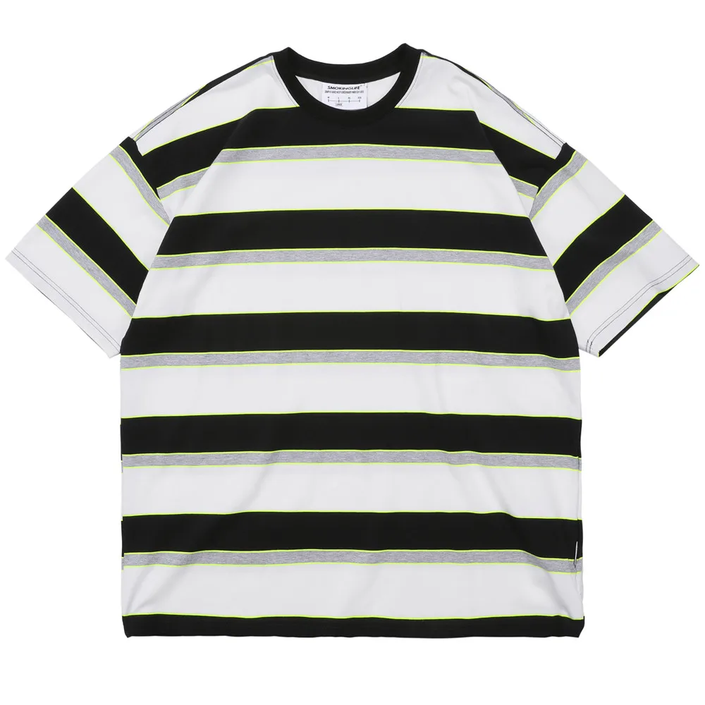 Horizontal Striped Short Sleeve T-shirt Mens Summer Casual Wide Stripe Half-Sleeve Crew Neck Cotton Tee Men
Horizontal Striped Short Sleeve T-shirt Mens Summer Casual Wide Stripe Half-Sleeve Crew Neck Cotton Tee Men