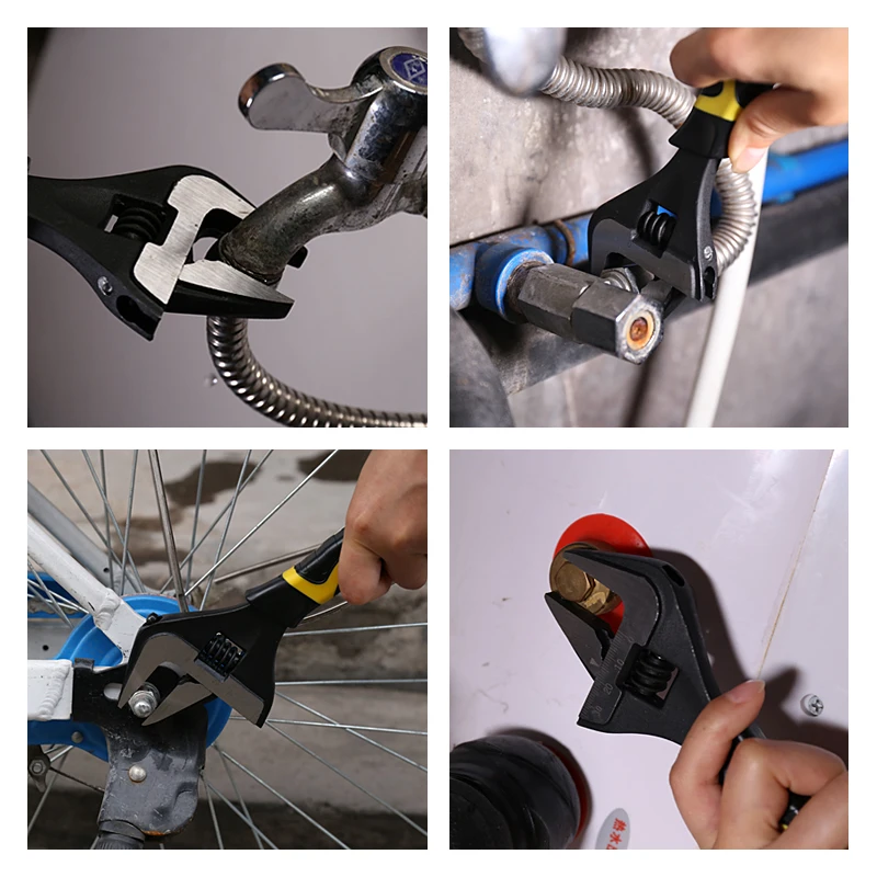 Adjustable Wrench Set Aluminium Alloy Large Open Wrench Key Universal Spanner Furniture Bicycle Repair Tool For Water Pipe Screw
Adjustable Wrench Set Aluminium Alloy Large Open Wrench Key Universal Spanner Furniture Bicycle Repair Tool For Water Pipe Screw