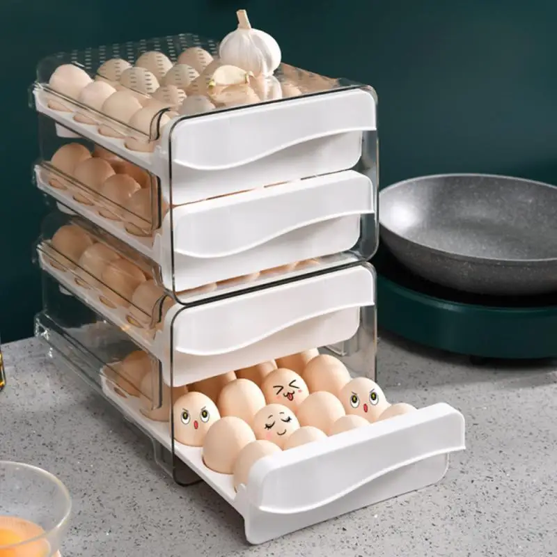 Household Egg Storage Box Kitchen Drawer-Type Refrigerator Egg Storage Transparent 60 Grid Multi-Layer Egg Container Holder
Household Egg Storage Box Kitchen Drawer-Type Refrigerator Egg Storage Transparent 60 Grid Multi-Layer Egg Container Holder