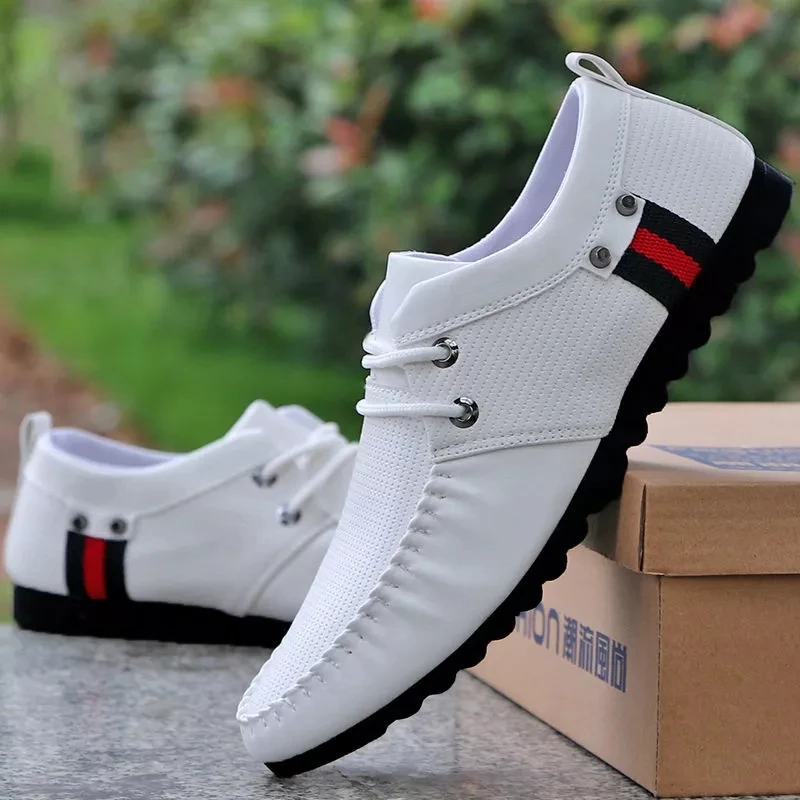 Autumn Men Shoes Lace-up Casual Loafers Fashion Men Moccasins Shoes Slip-on Soft Flats Footwear Lightweight Driving Shoes 2020
Autumn Men Shoes Lace-up Casual Loafers Fashion Men Moccasins Shoes Slip-on Soft Flats Footwear Lightweight Driving Shoes 2020