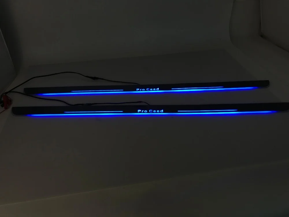 Customized Led Dynamic Moving Door Scuff Door Sill Light Overlays Linings for Kia Pro Ceed 2008, 2pcs
Customized Led Dynamic Moving Door Scuff Door Sill Light Overlays Linings for Kia Pro Ceed 2008, 2pcs