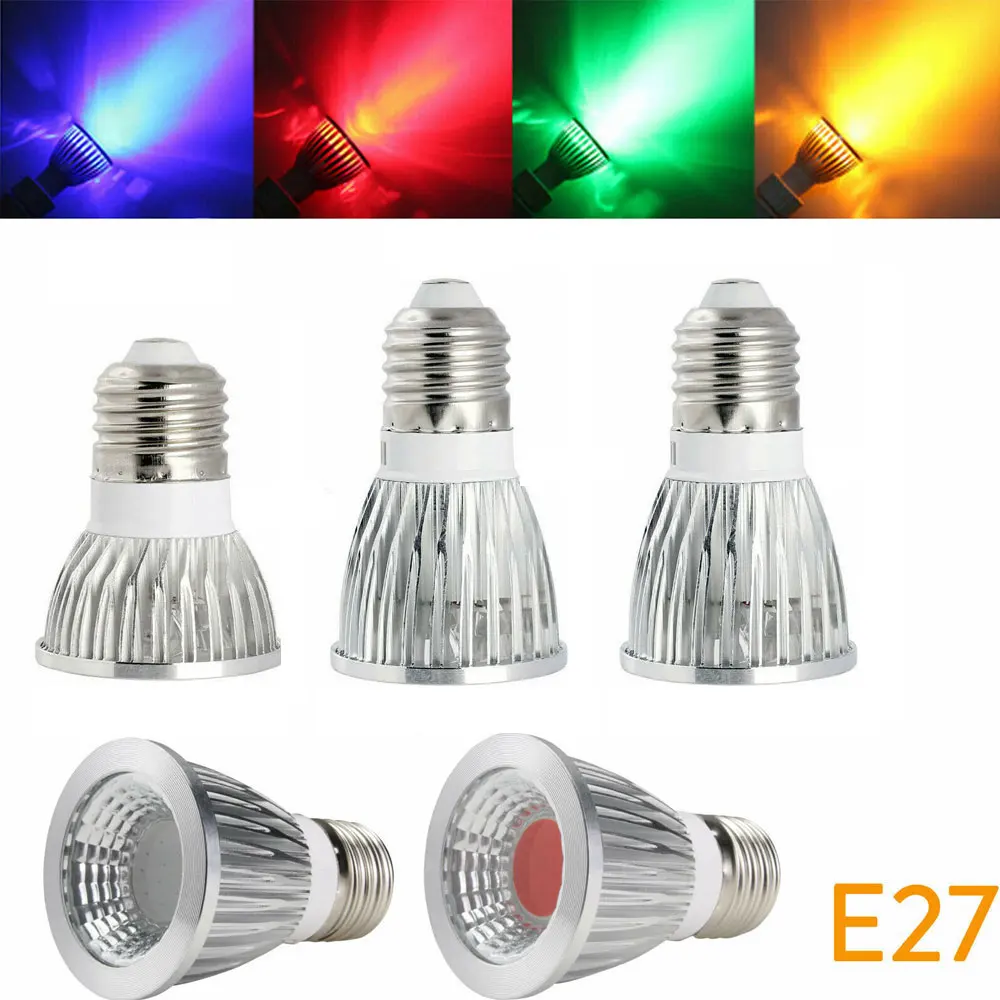 E27 LED lamp Dimmable 220V 110V 12W 9W 6W LED Spotlight Bulb Lamp red/blue/green/yellow LED Ceiling Light Spot Candle Luz Home
E27 LED lamp Dimmable 220V 110V 12W 9W 6W LED Spotlight Bulb Lamp red/blue/green/yellow LED Ceiling Light Spot Candle Luz Home