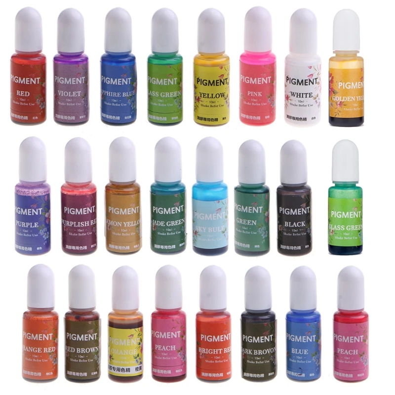 22 Colors Resin Pigment Liquid Colorant UV Epoxy Resin Mold Candle Soap Coloring Dye Jewelry Making DIY Crafts Decor
22 Colors Resin Pigment Liquid Colorant UV Epoxy Resin Mold Candle Soap Coloring Dye Jewelry Making DIY Crafts Decor