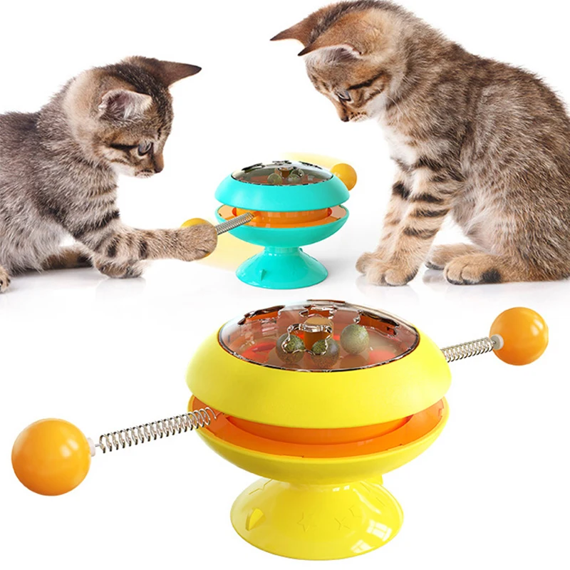 Creative Turntable Interesting Catnip Cat Toys With Suction Cup Base Funny Cat Stick Interactive Cat Toys For Cats Pet Supplies 
Creative Turntable Interesting Catnip Cat Toys With Suction Cup Base Funny Cat Stick Interactive Cat Toys For Cats Pet Supplies
