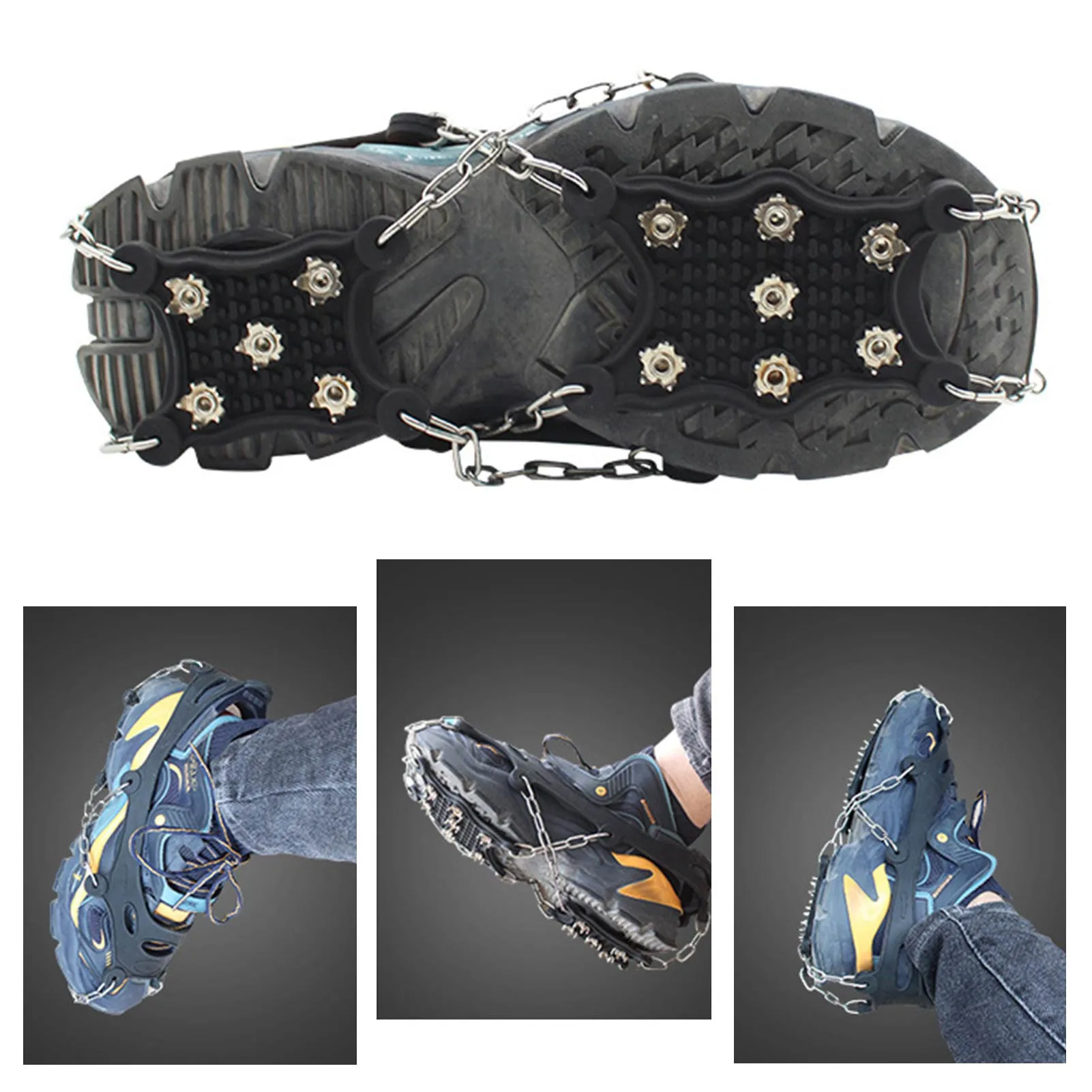 Climbing Crampon Claws Micro Spikes Footwear Ice Traction Crampons Non-slip Safe Non-slip Shoe Covers Outdoor Accessories
Climbing Crampon Claws Micro Spikes Footwear Ice Traction Crampons Non-slip Safe Non-slip Shoe Covers Outdoor Accessories