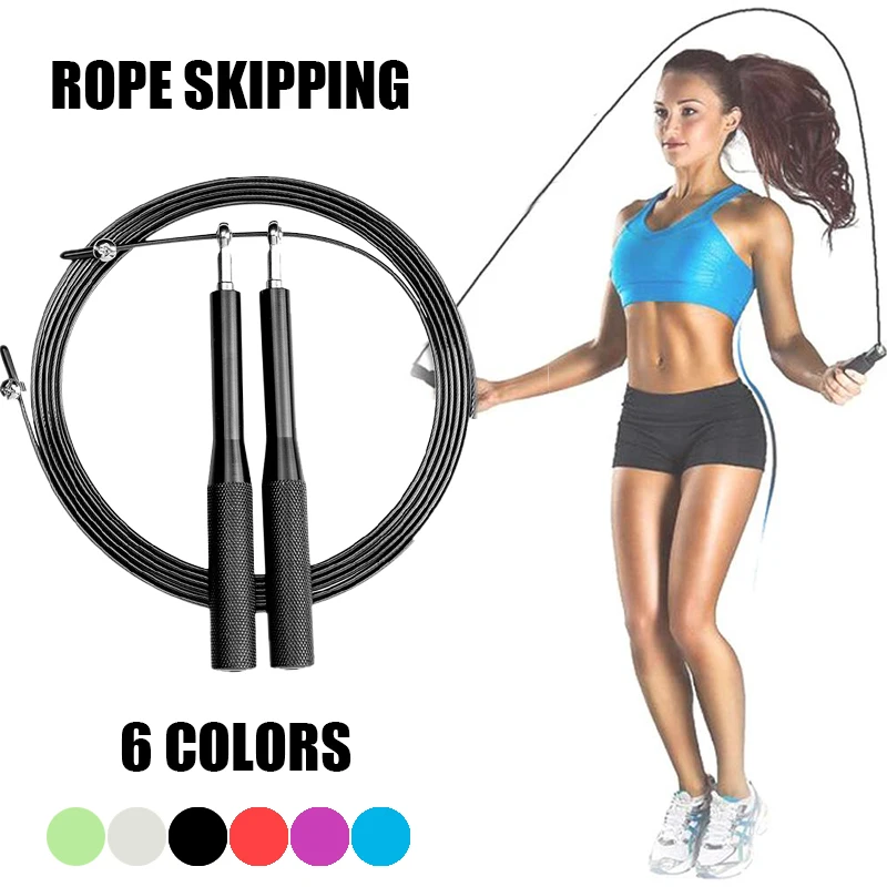 1pcs Skipping Rope Fitness Jumping Ropes Weight Loss Exercise Gym Boxing Training Portable Fitness Body Building Equipment
1pcs Skipping Rope Fitness Jumping Ropes Weight Loss Exercise Gym Boxing Training Portable Fitness Body Building Equipment