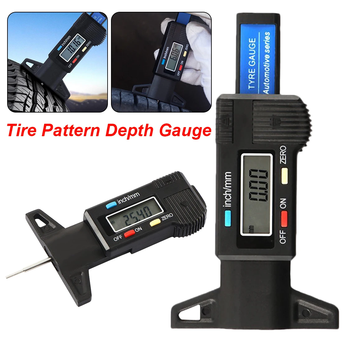 Repair Tools 0-25mm Digital Depth Gauge Caliper Tread Depth Gauge LCD Tire Tread Gauge For Car Tire Measurer Tool Caliper
Repair Tools 0-25mm Digital Depth Gauge Caliper Tread Depth Gauge LCD Tire Tread Gauge For Car Tire Measurer Tool Caliper