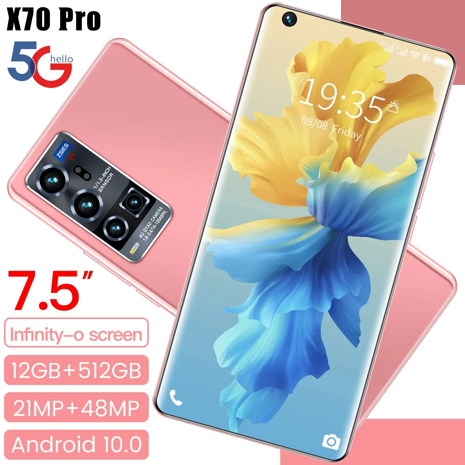 X7pro 16 + 512gb 7.5 Inch Big Screen 5g Smart Phone Dual Sim Micro Sd 5600mah 21 48mp Fingerprint Cellphone ID
X7pro 16 + 512gb 7.5 Inch Big Screen 5g Smart Phone Dual Sim Micro Sd 5600mah 21 48mp Fingerprint Cellphone ID