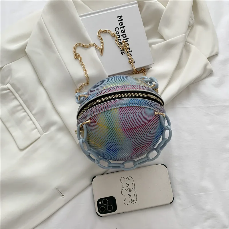 Multicolor Handbags for Women 2021 New Basket Ball Bag Stripe Fashion Chain Luxury Designer Hip Hop Leather Shoulder Bag Woman
Multicolor Handbags for Women 2021 New Basket Ball Bag Stripe Fashion Chain Luxury Designer Hip Hop Leather Shoulder Bag Woman