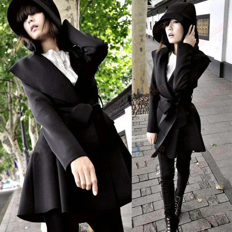 Punk Rock Hoodie Women Gril Hooded Jackets Long Sleeve Windbreaker Belted Dust Coat
Punk Rock Hoodie Women Gril Hooded Jackets Long Sleeve Windbreaker Belted Dust Coat