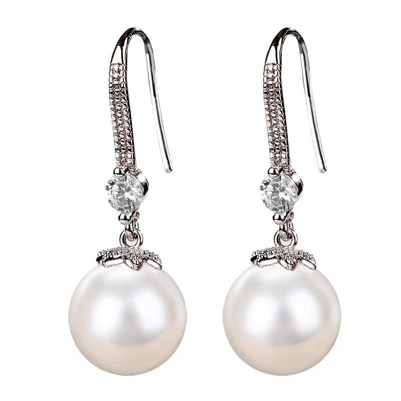 Elegant Round Imitation Pearl Dangle Earrings Dazzling Engagement Wedding Graceful Accessories Fashion Earrings
Elegant Round Imitation Pearl Dangle Earrings Dazzling Engagement Wedding Graceful Accessories Fashion Earrings