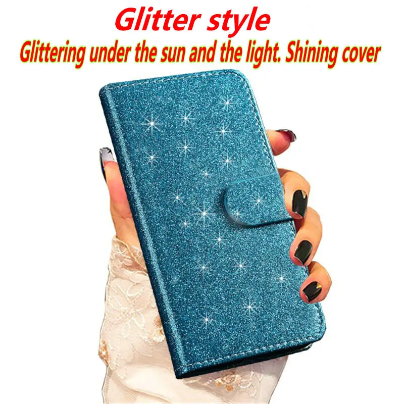 High quality For OnePlus 6 6T Comfort Fashion Bling Glitter PU Flip Leather Case Cover | Мобильные телефоны и аксессуары