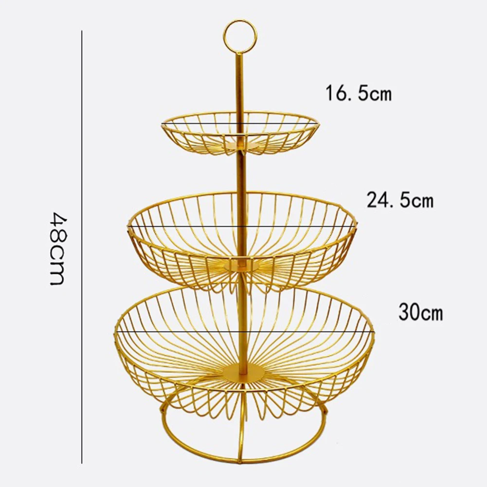 3 Tier Retro Simple Round Metal Household Fruit Plate Tray Stand Storage Basket Kitchen Fruit Vegetable Storage Holder
3 Tier Retro Simple Round Metal Household Fruit Plate Tray Stand Storage Basket Kitchen Fruit Vegetable Storage Holder