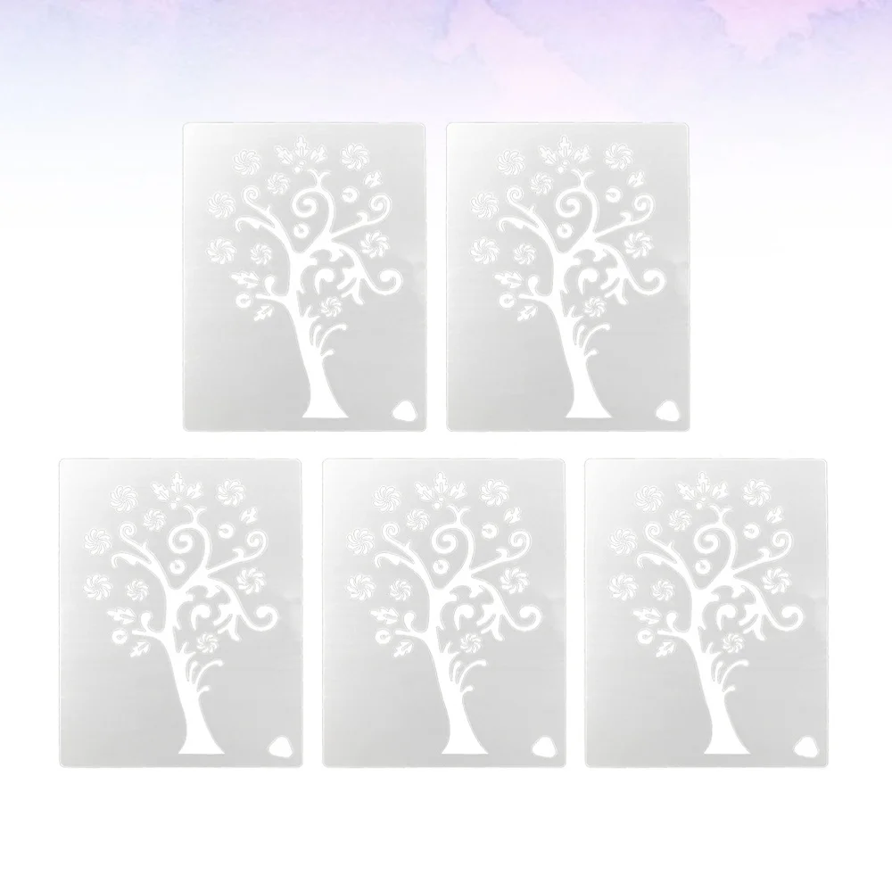 5pcs Hollow Drawing Graffiti Stencils Template Drawing Tree Shape for Painting Lover (White)
5pcs Hollow Drawing Graffiti Stencils Template Drawing Tree Shape for Painting Lover (White)