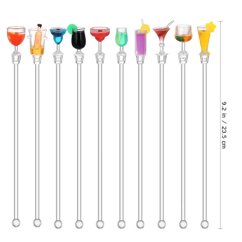 10pcs 23CM Cute Cocktail Drink Mixer Bar Stirring Mixing Sticks Puddler Muddler Ladle Stirrer Swizzle Sticks Random Color
10pcs 23CM Cute Cocktail Drink Mixer Bar Stirring Mixing Sticks Puddler Muddler Ladle Stirrer Swizzle Sticks Random Color