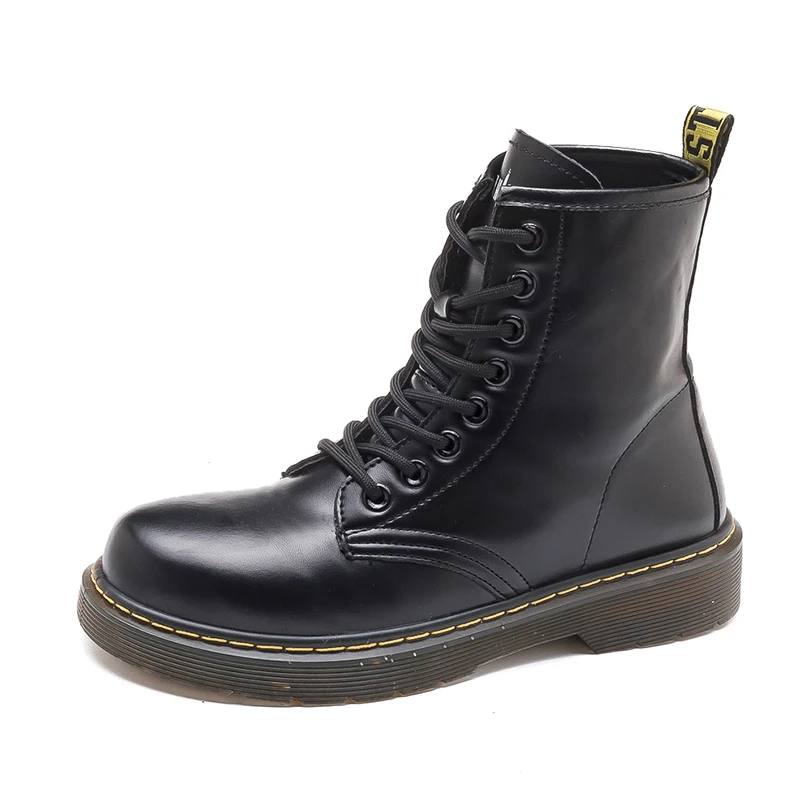 Ladies Motorcycle Women Boots Lace Up Platforms Casual Ankle Boots for Students Soft Leather Shoes Woman Short Boots Botas Mujer 
Ladies Motorcycle Women Boots Lace Up Platforms Casual Ankle Boots for Students Soft Leather Shoes Woman Short Boots Botas Mujer