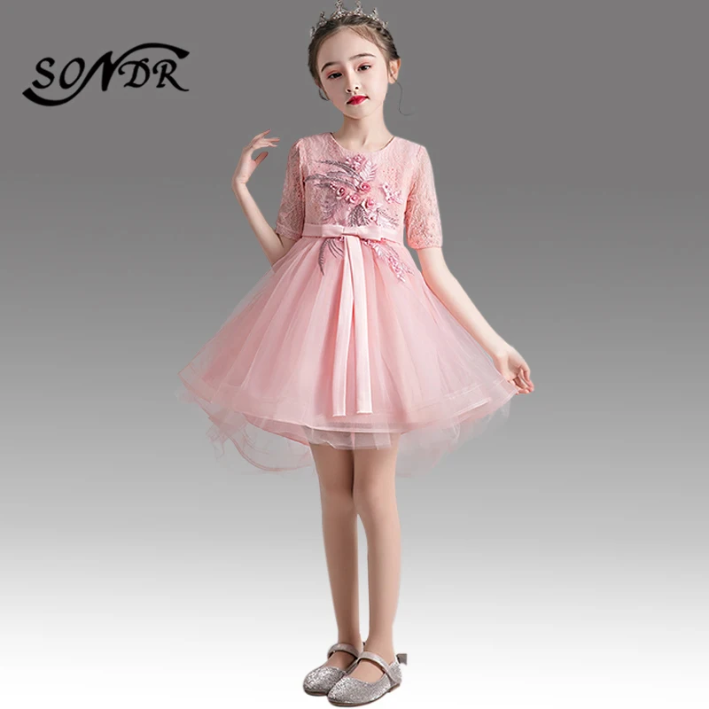 Платья для девочек с розовым бантом и цветочным принтом HT177, с круглым вырезом и длинным рукавом, детское вечернее платье с вышивкой и бисеро...
Платья для девочек с розовым бантом и цветочным принтом HT177, с круглым вырезом и длинным рукавом, детское вечернее платье с вышивкой и бисеро...