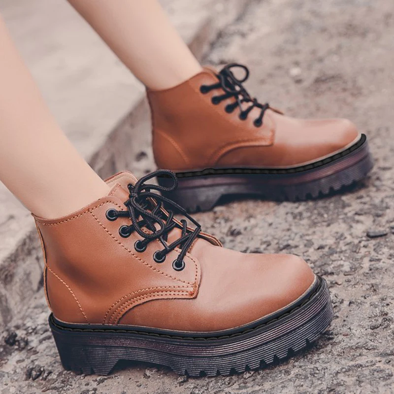 Ankle Boots Low Heel Women Shoes Platform Thick-soled Women's Boots Casual for Lace up Boots Female Lace-up Short Boots Big Size
Ankle Boots Low Heel Women Shoes Platform Thick-soled Women's Boots Casual for Lace up Boots Female Lace-up Short Boots Big Size