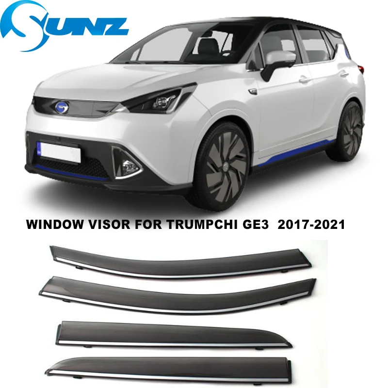 Side Window Visor For Trumpchi GE3 2017 2018 2019 2020 Window Rain Guards Weathershilds Sun Rain Deflector SUNZ 
Side Window Visor For Trumpchi GE3 2017 2018 2019 2020 Window Rain Guards Weathershilds Sun Rain Deflector SUNZ
