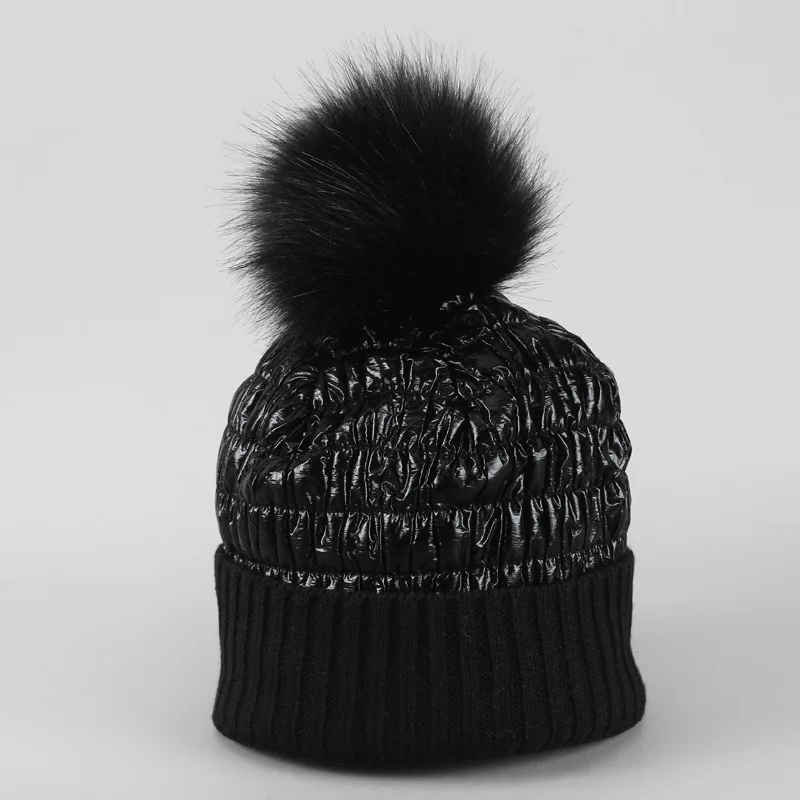 Pom Beanies Windproof Design Winter Hats For Women Warm Knitted Skullies Hat New Fashion bonnet femme hiver 2020 | Аксессуары для