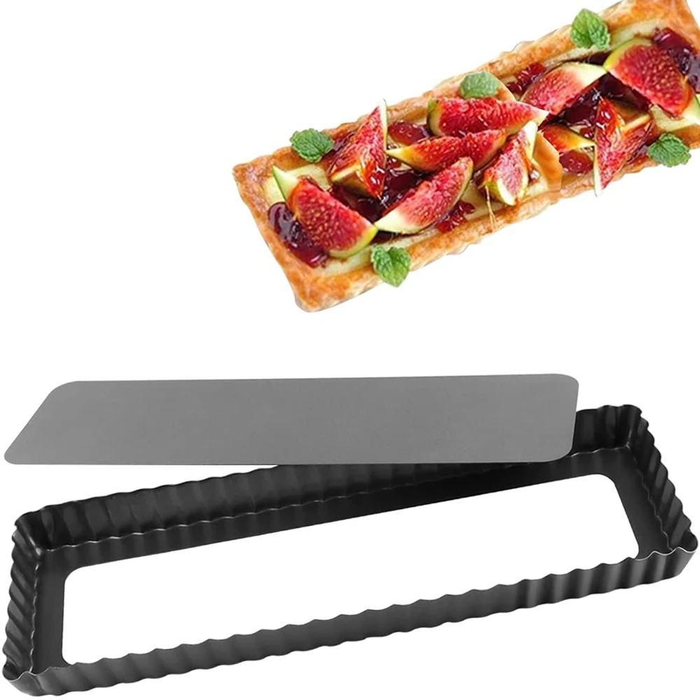 Rectangular Cake Pan 14 Inch Nonstick Quiche Pie Pan With Removable Bottom Tart Pan For Bakeware Cheese Cakes Desserts
Rectangular Cake Pan 14 Inch Nonstick Quiche Pie Pan With Removable Bottom Tart Pan For Bakeware Cheese Cakes Desserts