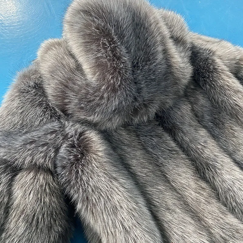 Winter women's fur coat, imitation fox fur jacket, warm jacket, women, long silver fox fur, must-buy for women
Winter women's fur coat, imitation fox fur jacket, warm jacket, women, long silver fox fur, must-buy for women