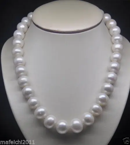 HABITOO 20'' 12-13MM REAY WHITE Freshwater Cultured PEARL NECKLACE Silver Clasp Jewelry Chains Necklace for Woman Choker 
HABITOO 20'' 12-13MM REAY WHITE Freshwater Cultured PEARL NECKLACE Silver Clasp Jewelry Chains Necklace for Woman Choker