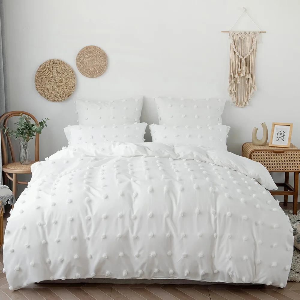 Dots Bedding Set Plush Ball Duvet Cover For Home Bed Queen Pillowcase Bedspread 2 Places Nordic 150 Textiles Bedroom 200x220
Dots Bedding Set Plush Ball Duvet Cover For Home Bed Queen Pillowcase Bedspread 2 Places Nordic 150 Textiles Bedroom 200x220