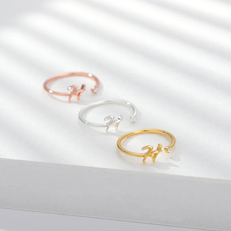 Cute A-Z Letter Rings for Women Initial Stainless Steel Ring Crystal Creative Finger Rings Jewelry Christmas Gift 2020 New
Cute A-Z Letter Rings for Women Initial Stainless Steel Ring Crystal Creative Finger Rings Jewelry Christmas Gift 2020 New