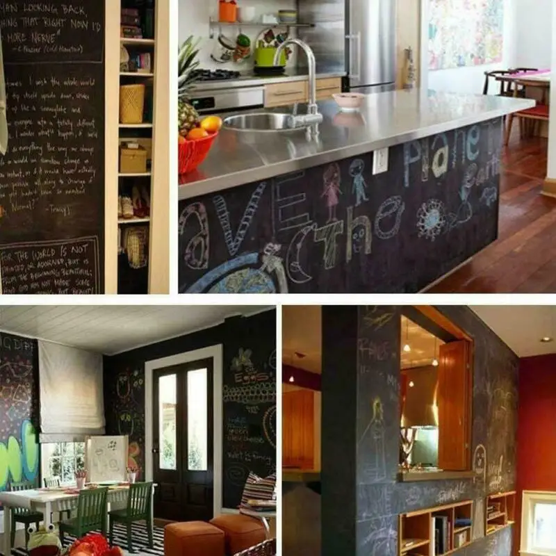 200 X 45cm Black Board Chalk Board Kids Removable Wall Sticker black Dry Erase
200 X 45cm Black Board Chalk Board Kids Removable Wall Sticker black Dry Erase