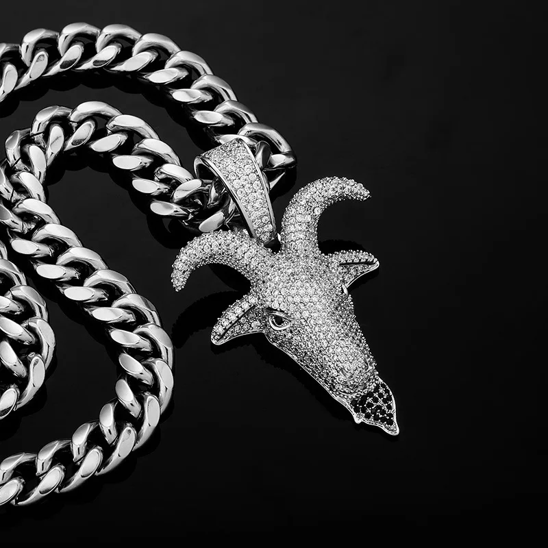 В Стиле Хип-хоп ювелирные изделия с креплением микро-паве Cuibc циркония Bling льдом сатаны подвеска козлик ожерелья для Для мужчин, реперские ке...
В Стиле Хип-хоп ювелирные изделия с креплением микро-паве Cuibc циркония Bling льдом сатаны подвеска козлик ожерелья для Для мужчин, реперские ке...