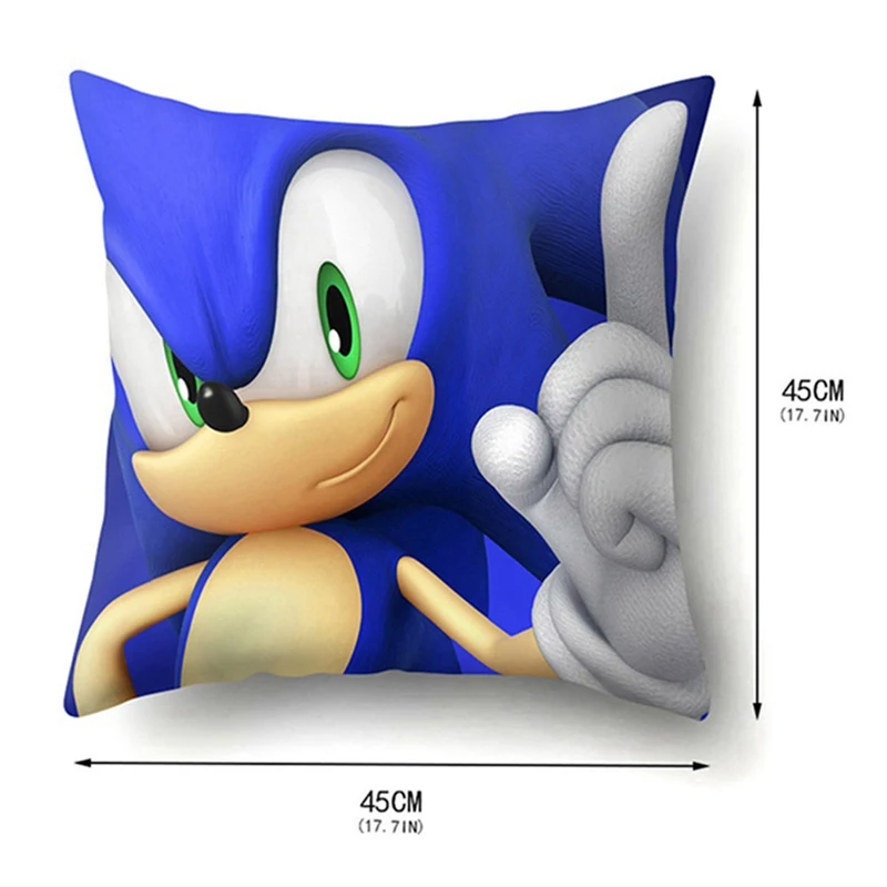 45*45CM Anime Hedgehog Sonic Pillowcase Cute Cartoon Animal Pattern Pillowcase Car Sofa Cushion Cover
45*45CM Anime Hedgehog Sonic Pillowcase Cute Cartoon Animal Pattern Pillowcase Car Sofa Cushion Cover