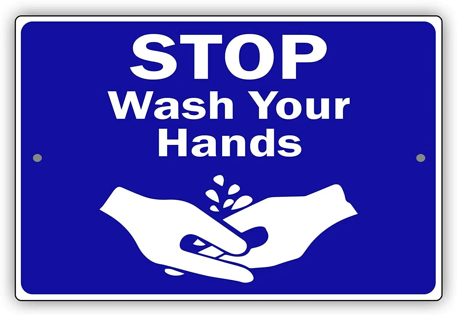 Afterprints Stop Wash Your Hands Health & Safety Unique Notice Novelty Aluminum Metal Sign 8"x12"
Afterprints Stop Wash Your Hands Health & Safety Unique Notice Novelty Aluminum Metal Sign 8"x12"