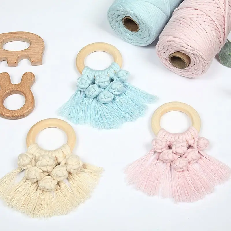 Baby Teething Wooden Ring Rattle Crochet Tassel Teether Bracelet Newborn Nursing Chewing Toy Shower Gift
Baby Teething Wooden Ring Rattle Crochet Tassel Teether Bracelet Newborn Nursing Chewing Toy Shower Gift