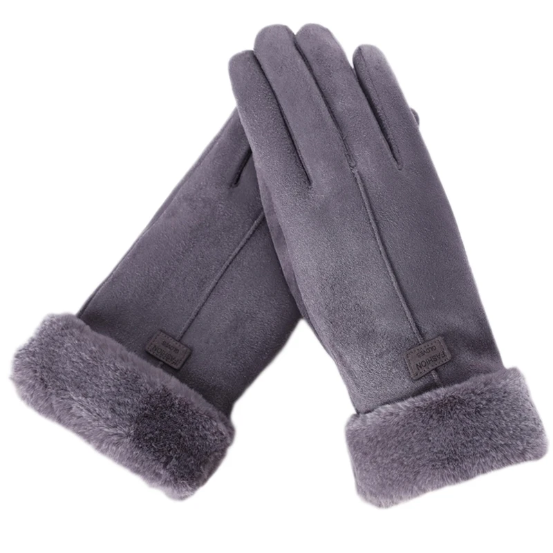 Women Winter Faux Suede Touch Screen Gloves Thermal Warm Plush Lined Cold Weather Windproof Driving Elegant Mittens 
Women Winter Faux Suede Touch Screen Gloves Thermal Warm Plush Lined Cold Weather Windproof Driving Elegant Mittens
