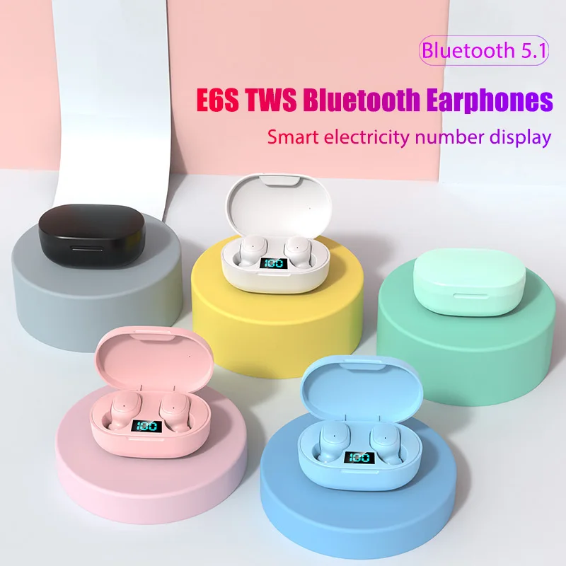 Беспроводные наушники E6S, TWS, Bluetooth 5,1, наушники с шумоподавлением, наушники с микрофоном для Xiaomi Redmi, Huawei
Беспроводные наушники E6S, TWS, Bluetooth 5,1, наушники с шумоподавлением, наушники с микрофоном для Xiaomi Redmi, Huawei