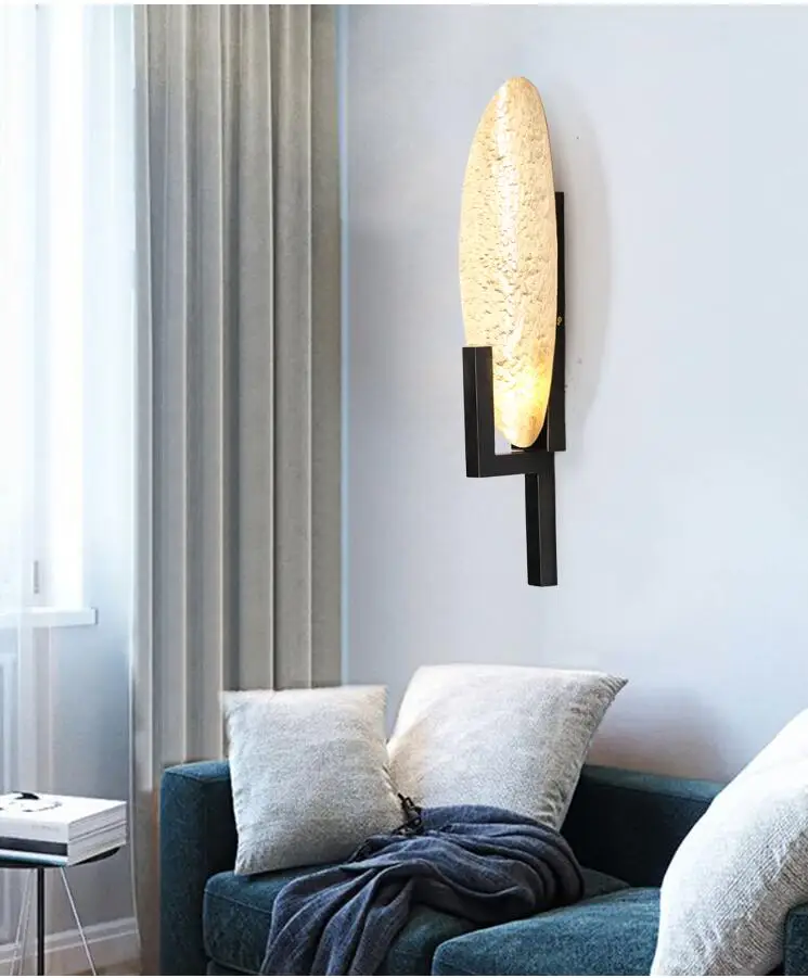 All copper post-modern minimalist wall lamp living room bedroom bedside personality designer model clothing store mirror fr | Лампы и