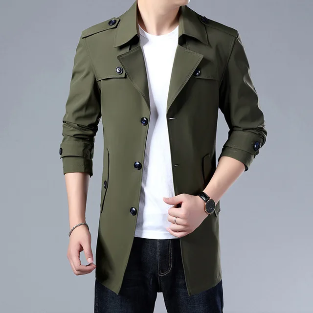 Brand Spring Autumn Men Trench Coats Superior Quality Buttons Male Fashion Outerwear Jackets Windbreaker Plus Size 6XL
Brand Spring Autumn Men Trench Coats Superior Quality Buttons Male Fashion Outerwear Jackets Windbreaker Plus Size 6XL
