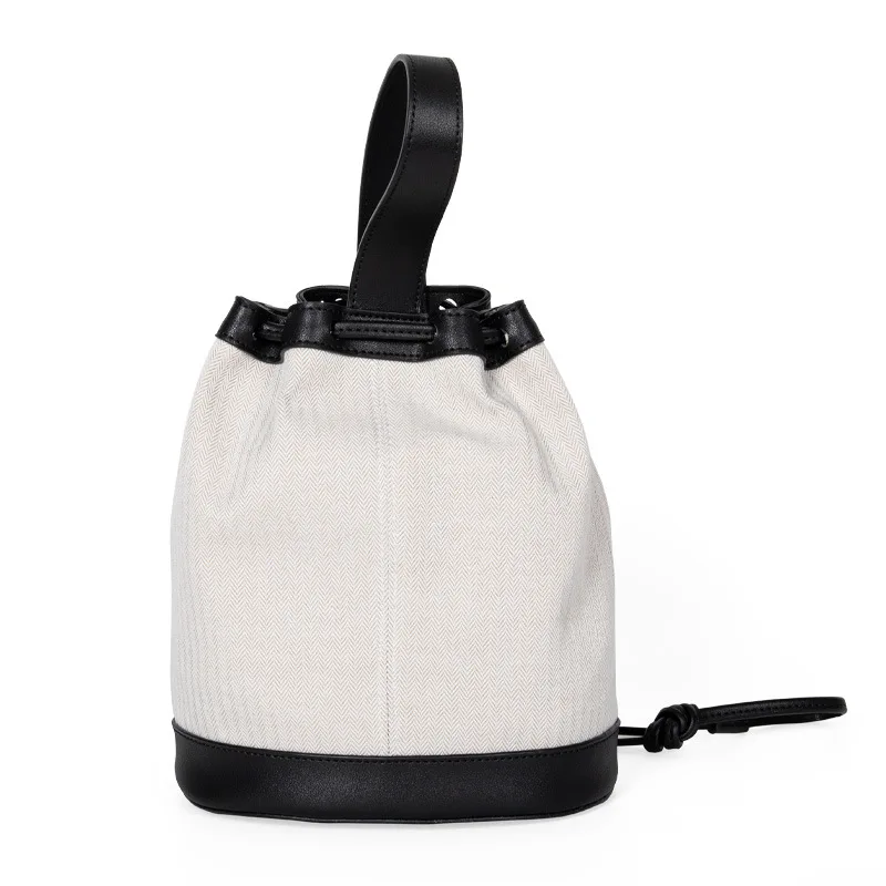Women's Bag Personality Canvas One Shoulder Slanted Cross-bag Stitching Bundle Mouth Handbag Handbags Women Bags
Women's Bag Personality Canvas One Shoulder Slanted Cross-bag Stitching Bundle Mouth Handbag Handbags Women Bags