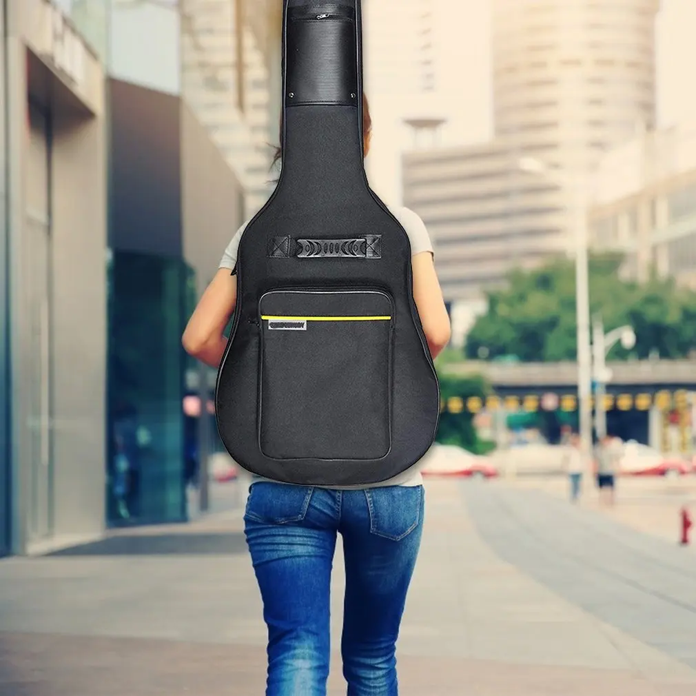 41 Inch Classic 5mm Thick Padded Canvas guitar bag Backpack With double Shoulder Straps for 41 inch Acoustic Guitar
41 Inch Classic 5mm Thick Padded Canvas guitar bag Backpack With double Shoulder Straps for 41 inch Acoustic Guitar