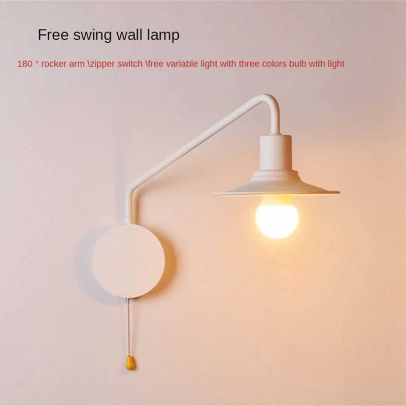 wall lamp bedroom wall lights for home Living Room Study Bedside Reading Simple Modern Creative Rocker Arm with Wire Switch
wall lamp bedroom wall lights for home Living Room Study Bedside Reading Simple Modern Creative Rocker Arm with Wire Switch