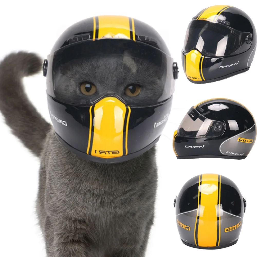 Handsome Pet Helmet Cute Cat Cap Outdoor Anti-collision Hat for Cat Dog Styling Photo Mini Motorcycle Helmet Props Pet Dog Hat
Handsome Pet Helmet Cute Cat Cap Outdoor Anti-collision Hat for Cat Dog Styling Photo Mini Motorcycle Helmet Props Pet Dog Hat