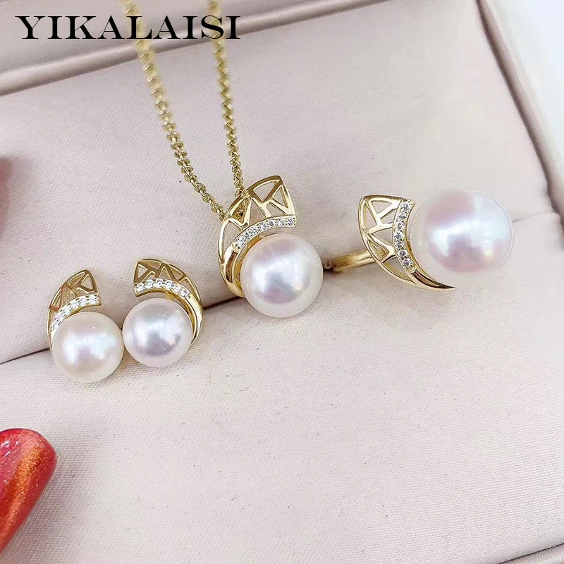 YIKALAISI 925 Sterling Silver Jewelry Pearl Sets 2020 Fine Natural Oblate Pearl jewelry 8-11mm Pearl Set For Women wholesale
YIKALAISI 925 Sterling Silver Jewelry Pearl Sets 2020 Fine Natural Oblate Pearl jewelry 8-11mm Pearl Set For Women wholesale